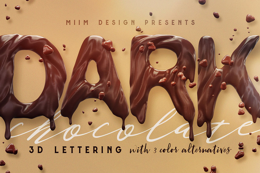 Chocolate - 3D Lettering