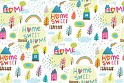 Home Sweet Home Seamless Background