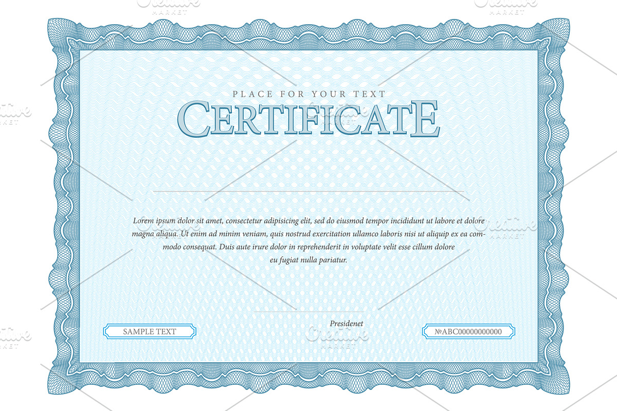 Certificate206 in Stationery Templates - product preview 8