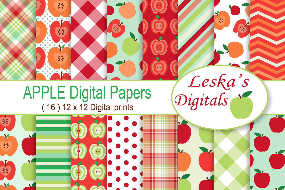 Apple Digital Paper in Patterns - product preview 8