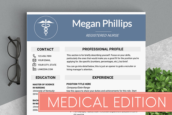 Medical Resume Template // 