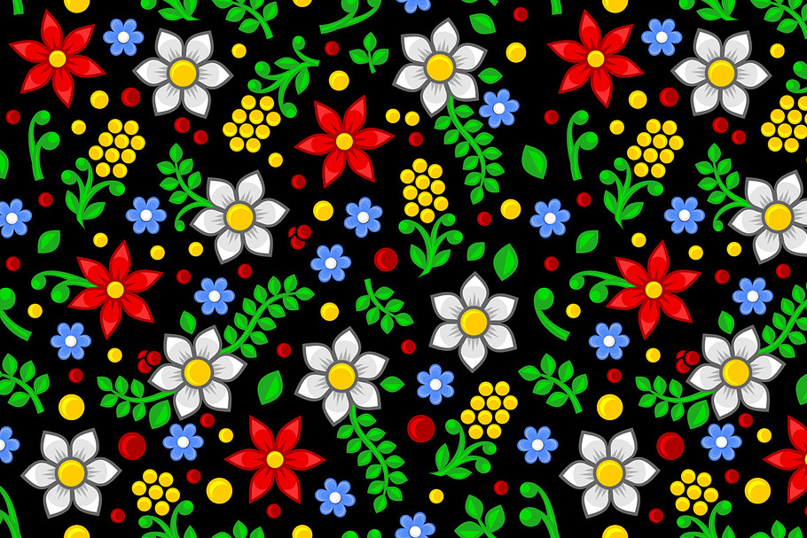 Seamless Floral Pattern in Patterns - product preview 8