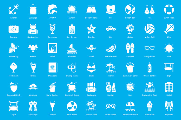 207 Occean and Sea Life Icons in Graphics - product preview 1