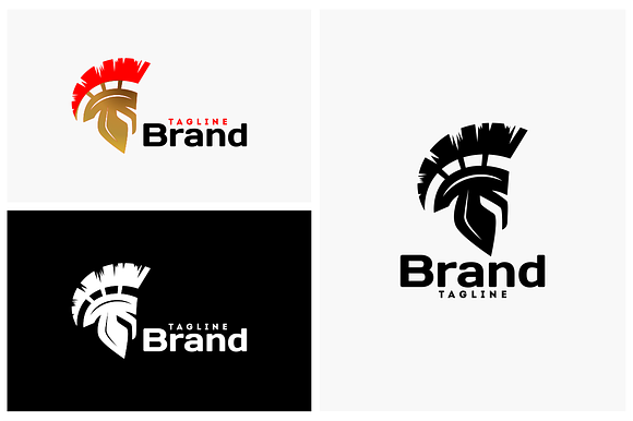 Spartan Helmet in Logo Templates - product preview 1