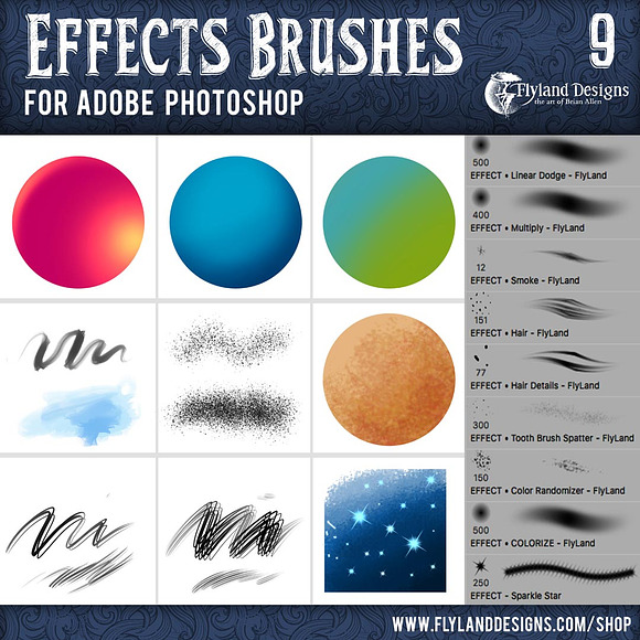 Custom Adobe Photoshop Brushes in Photoshop Brushes - product preview 2