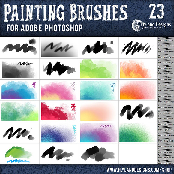 Custom Adobe Photoshop Brushes in Photoshop Brushes - product preview 4
