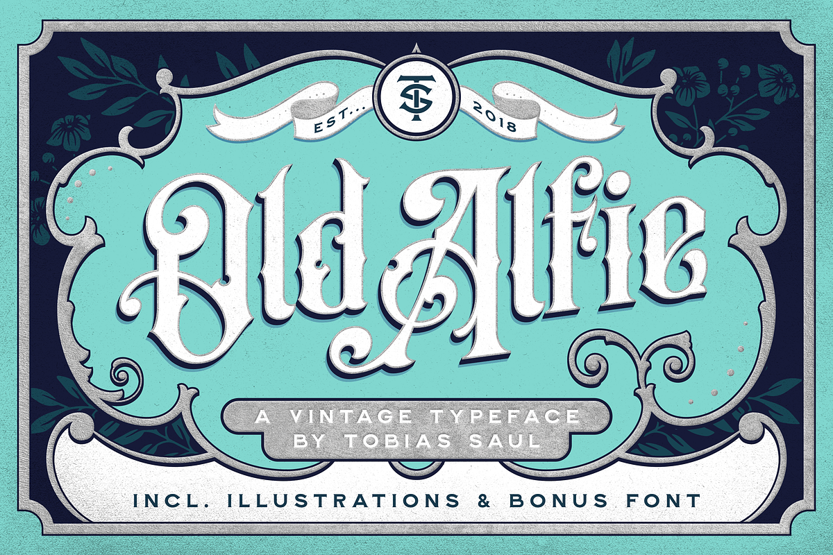 Old Alfie Font + Extras in Circus Fonts - product preview 8