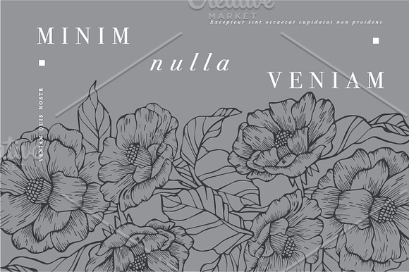 Vintage floral illustration  in Wedding Templates - product preview 3