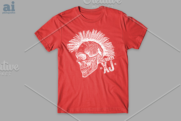 Cherokee XJ Skull in Illustrations - product preview 1