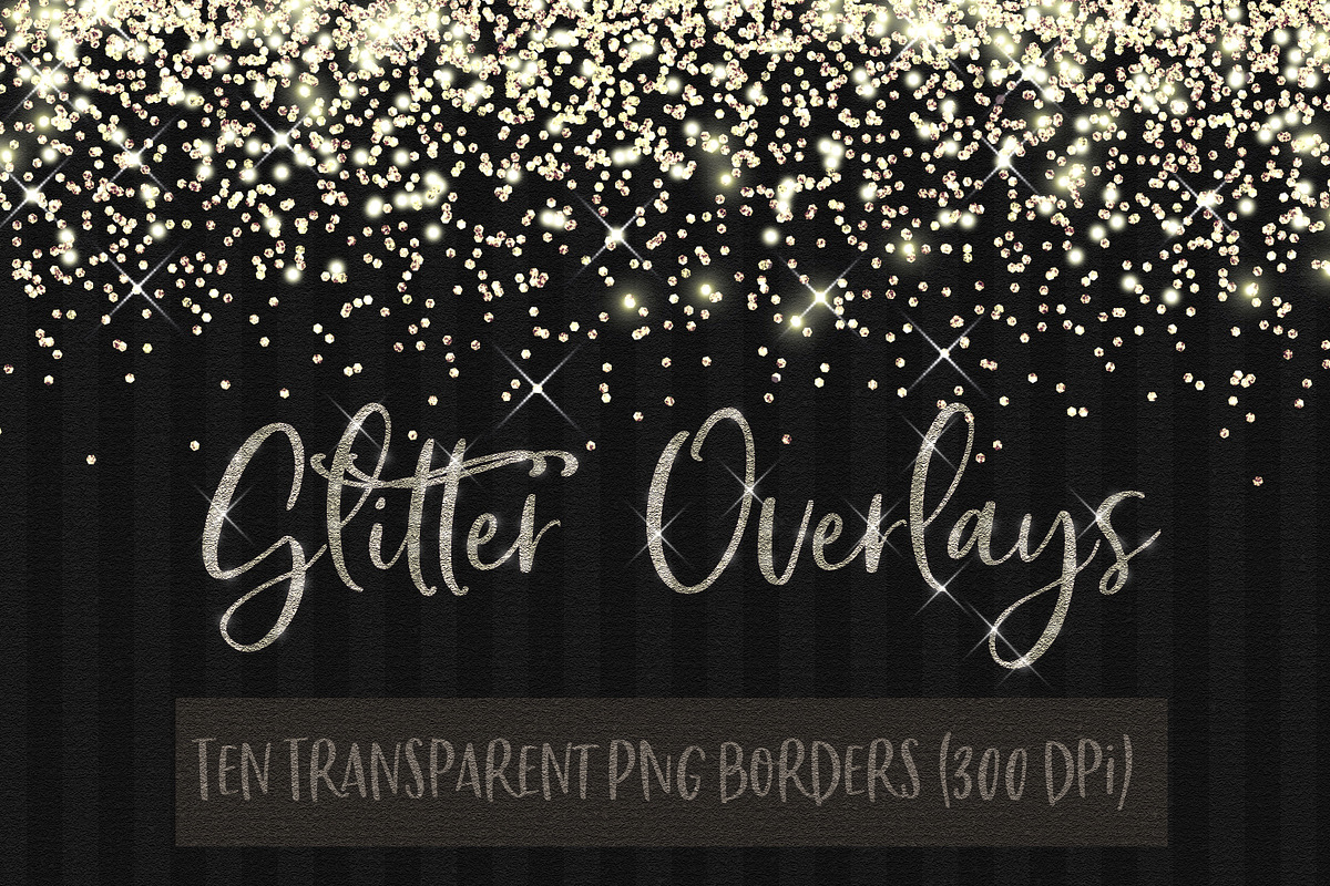 Glitter confetti borders in Objects - product preview 8