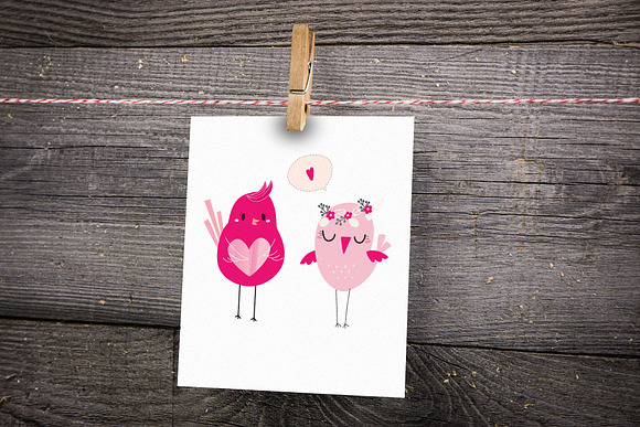 LOVE BIRD Valentine collection in Illustrations - product preview 1