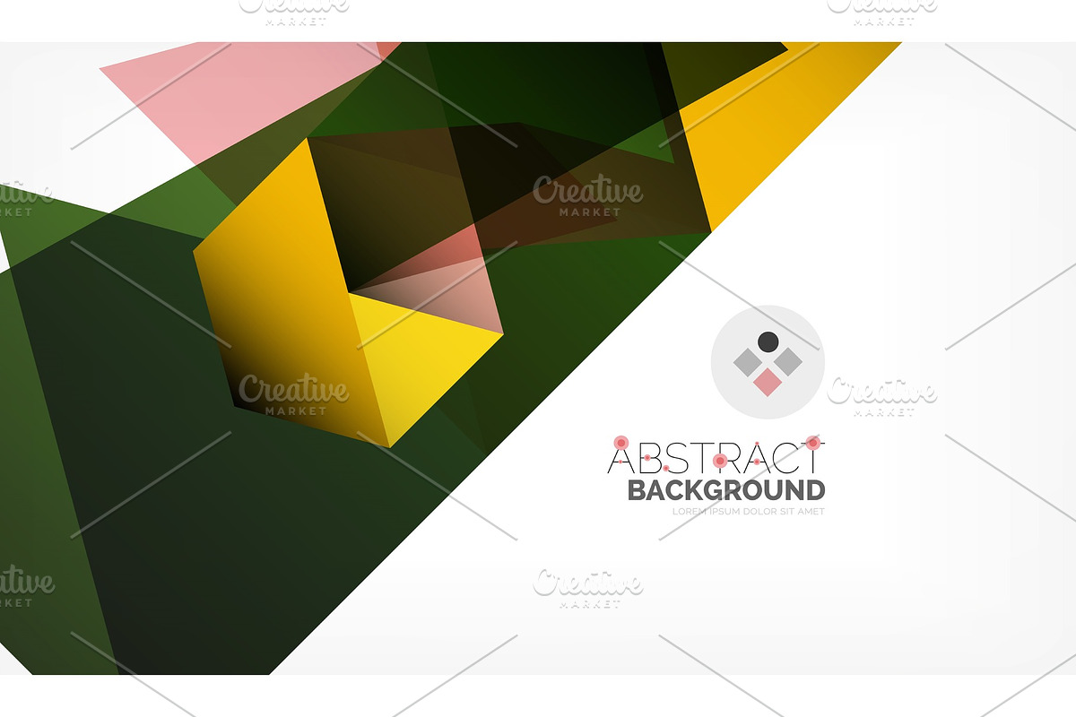 Geometric polygonal vector background in Textures - product preview 8