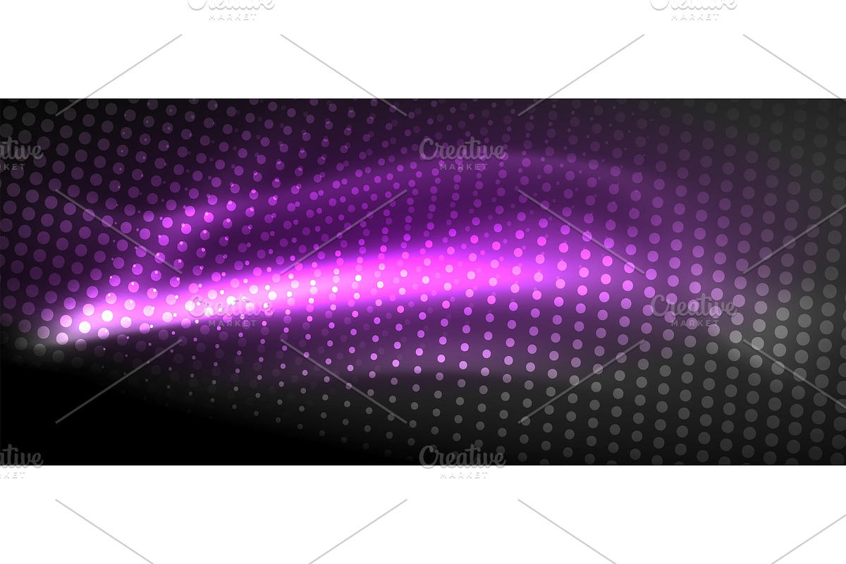Neon light effects, particles in Illustrations - product preview 8