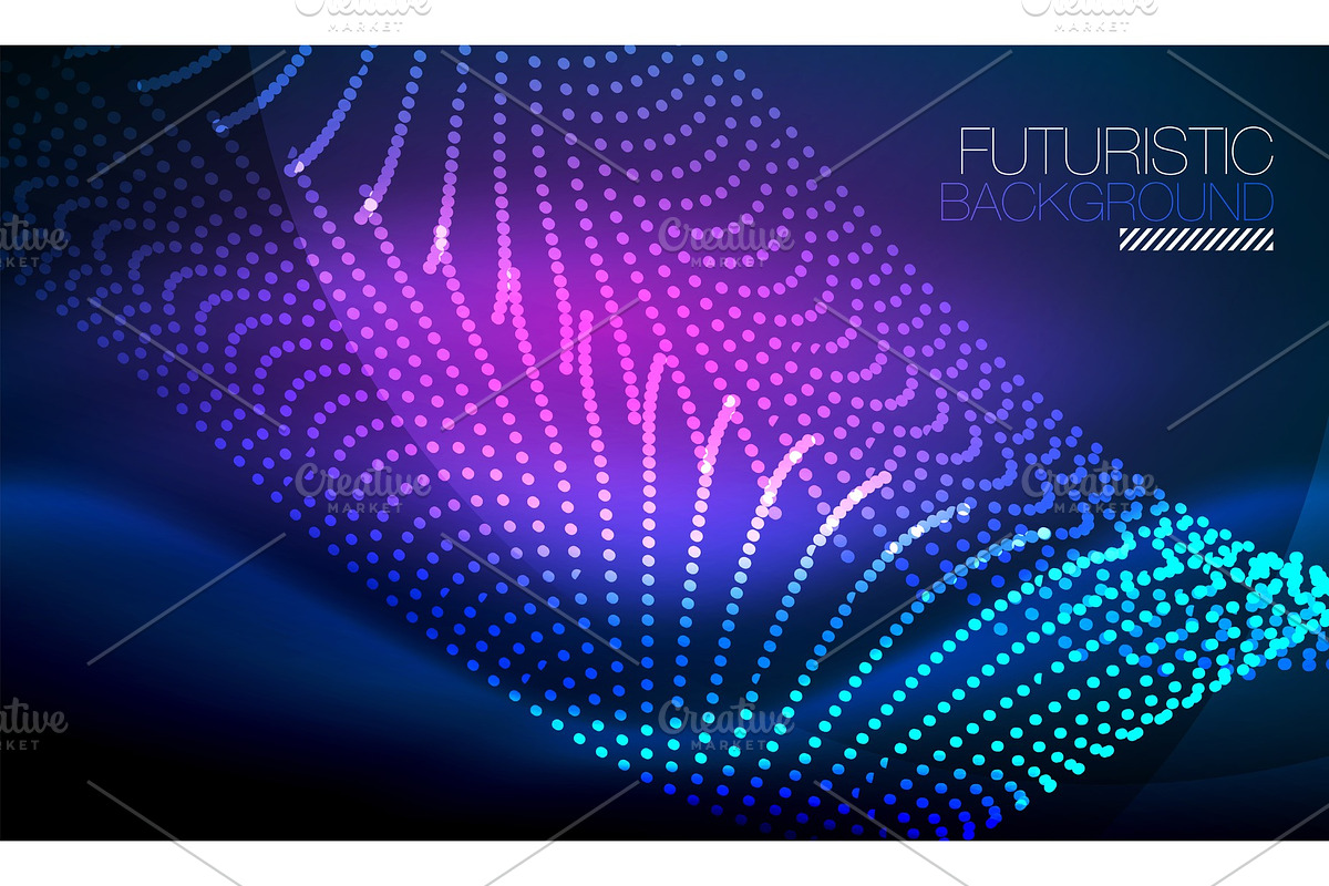 Smooth neon wave in Illustrations - product preview 8