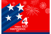 4 july USA independence day design