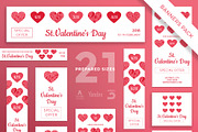 Banners Pack | Valentine's Day
