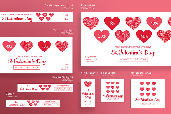 Promo Bundle | Valentine's Day in Templates - product preview 9
