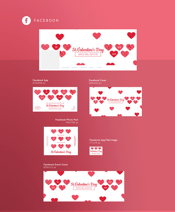 Promo Bundle | Valentine's Day in Templates - product preview 12