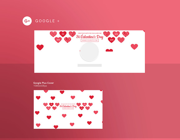 Social Media Pack | Valentine's Day in Social Media Templates - product preview 1
