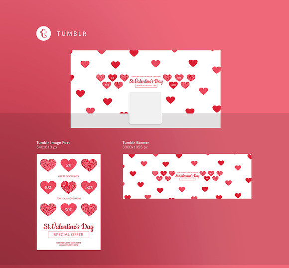 Social Media Pack | Valentine's Day in Social Media Templates - product preview 4