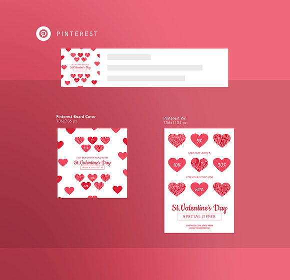 Social Media Pack | Valentine's Day in Social Media Templates - product preview 5
