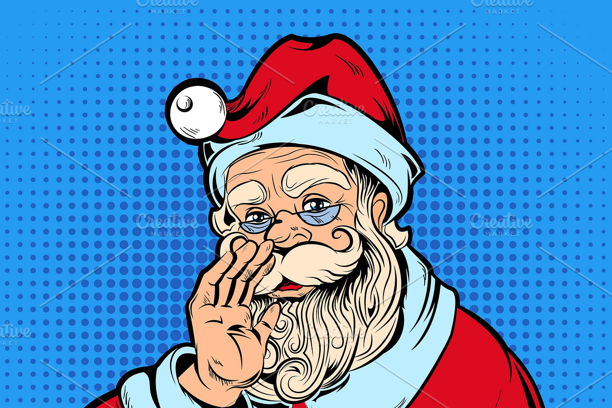 Santa Claus Comic Style Design in Illustrations - product preview 8