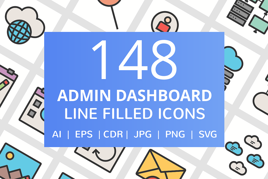 148 Admin Dashboard Filled Line Icon