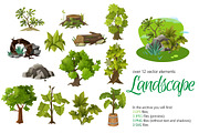 Trees and Landcape Greening Set