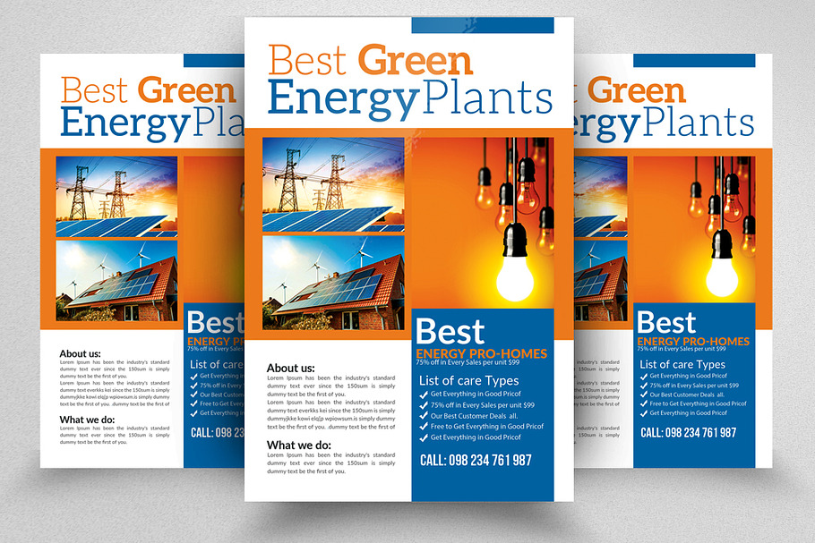 Renewable Energy - Go Green in Flyer Templates - product preview 8