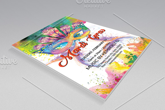 Mardi Gras Party Flyer V738 in Flyer Templates - product preview 1