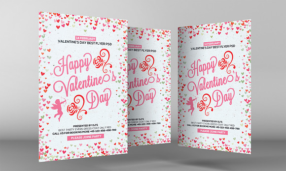 Valentine Day Party Flyer in Flyer Templates - product preview 1