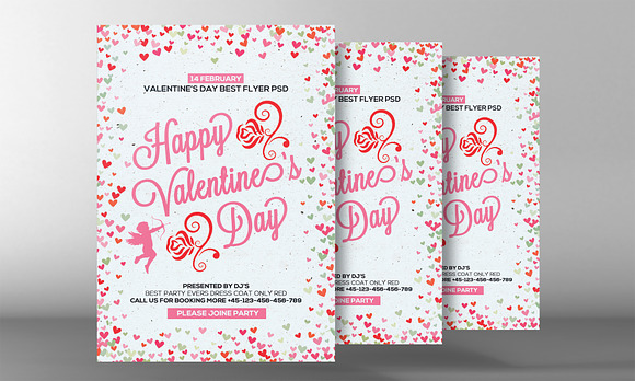 Valentine Day Party Flyer in Flyer Templates - product preview 2