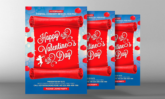 Valentines Day Flyer in Flyer Templates - product preview 2