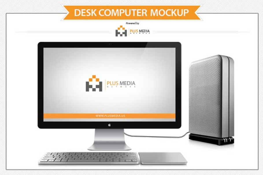 Desk Computer Mockup in Mobile & Web Mockups - product preview 8