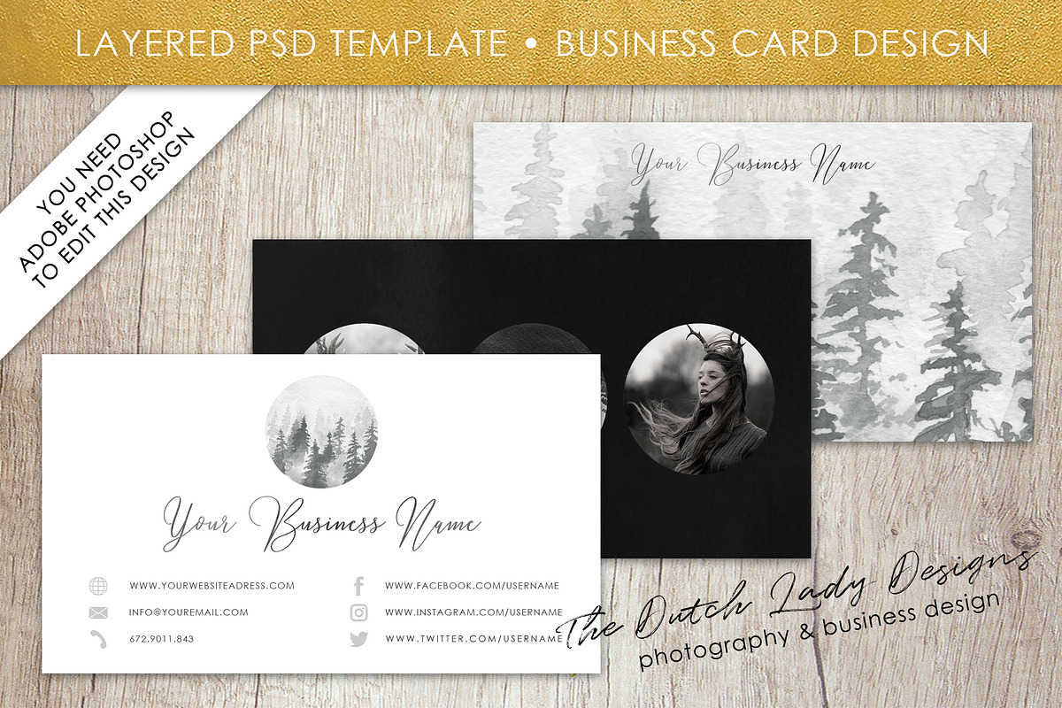 Photoshop Business Card Template #14 in Business Card Templates - product preview 8