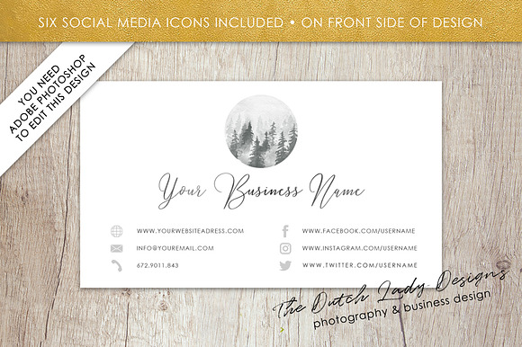 Photoshop Business Card Template #14 in Business Card Templates - product preview 1