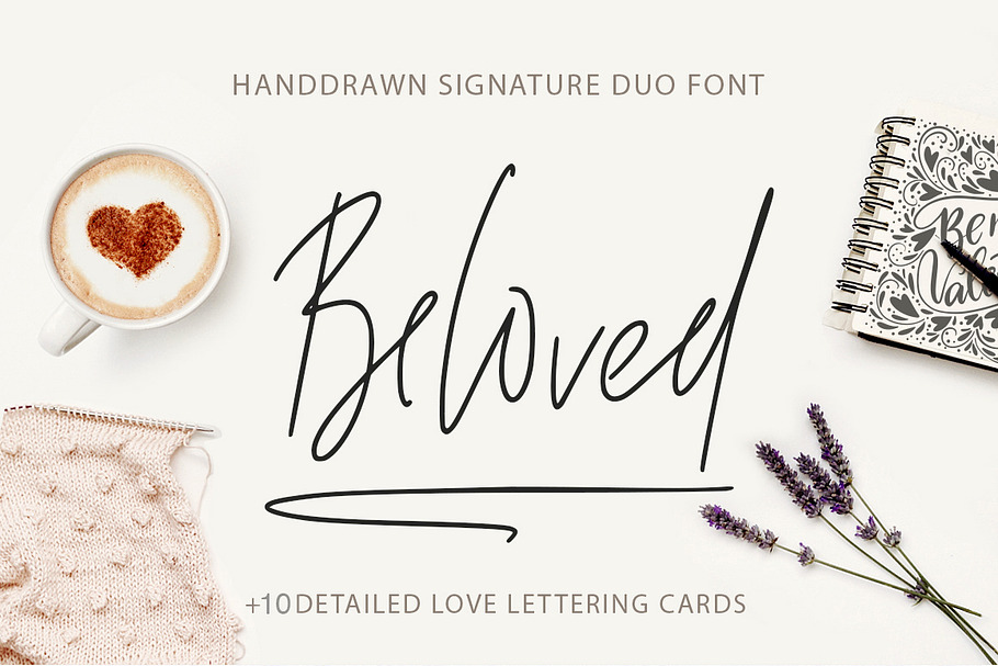Beloved signature duo font. in Script Fonts - product preview 8