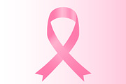 vector of pink ribbon