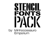 Stencil Fonts Pack