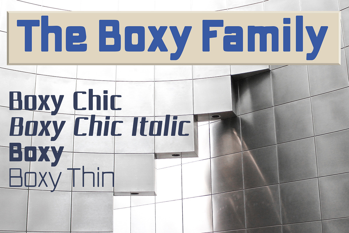 The Boxy squared sans family in Sans-Serif Fonts - product preview 8