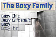 The Boxy squared sans family