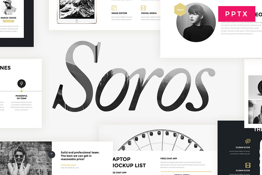 SOROS - PowerPoint Template in PowerPoint Templates - product preview 8