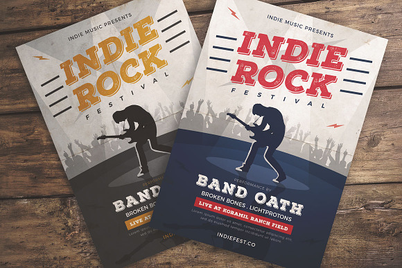 Indie Rock Music Flyer in Flyer Templates - product preview 1