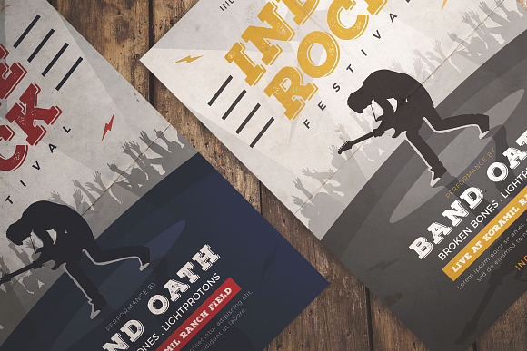 Indie Rock Music Flyer in Flyer Templates - product preview 2