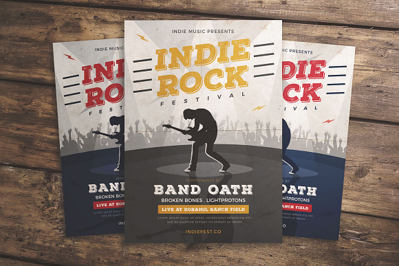 Indie Rock Music Flyer in Flyer Templates - product preview 3