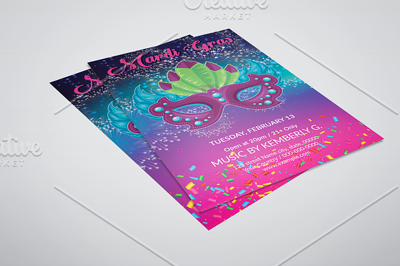 Mardi Gras Flyer V740 in Flyer Templates - product preview 1