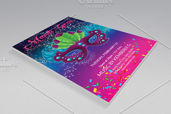 Mardi Gras Flyer V740 in Flyer Templates - product preview 3