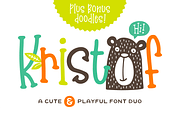 Kristof Font Duo + Doodles!