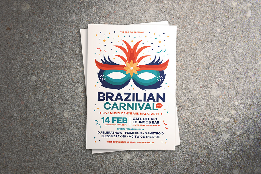 Brazilian Carnival Flyer