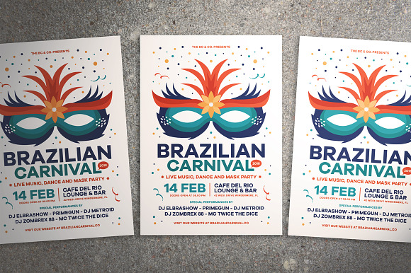 Brazilian Carnival Flyer in Flyer Templates - product preview 2